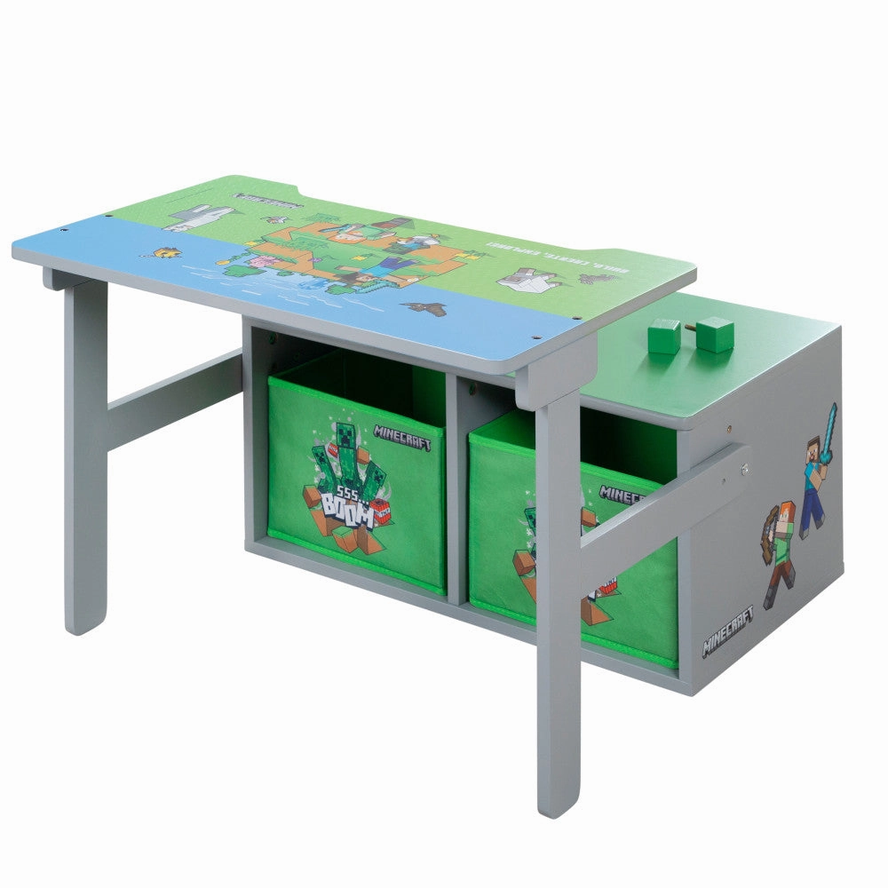 Minecraft 2-In-1 Convertible Bench & Table - Magical Furniture Transformation