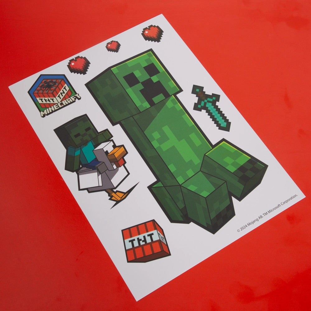 Minecraft Adventure Wall-Clings: 50  Premium Vinyl Stickers and Decals
