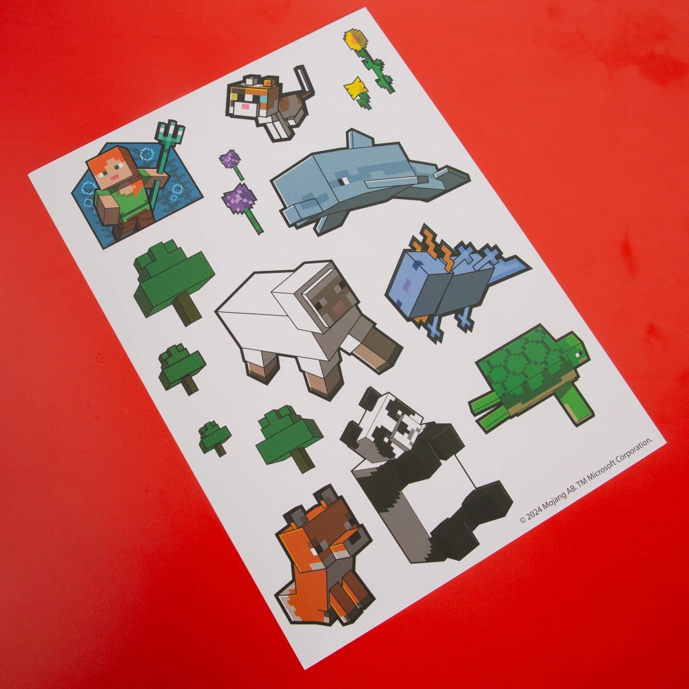Minecraft Adventure Wall-Clings: 50  Premium Vinyl Stickers and Decals