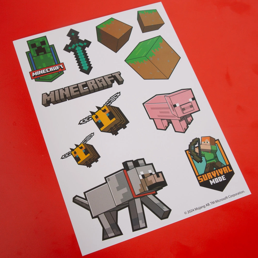 Minecraft Adventure Wall-Clings: 50  Premium Vinyl Stickers and Decals
