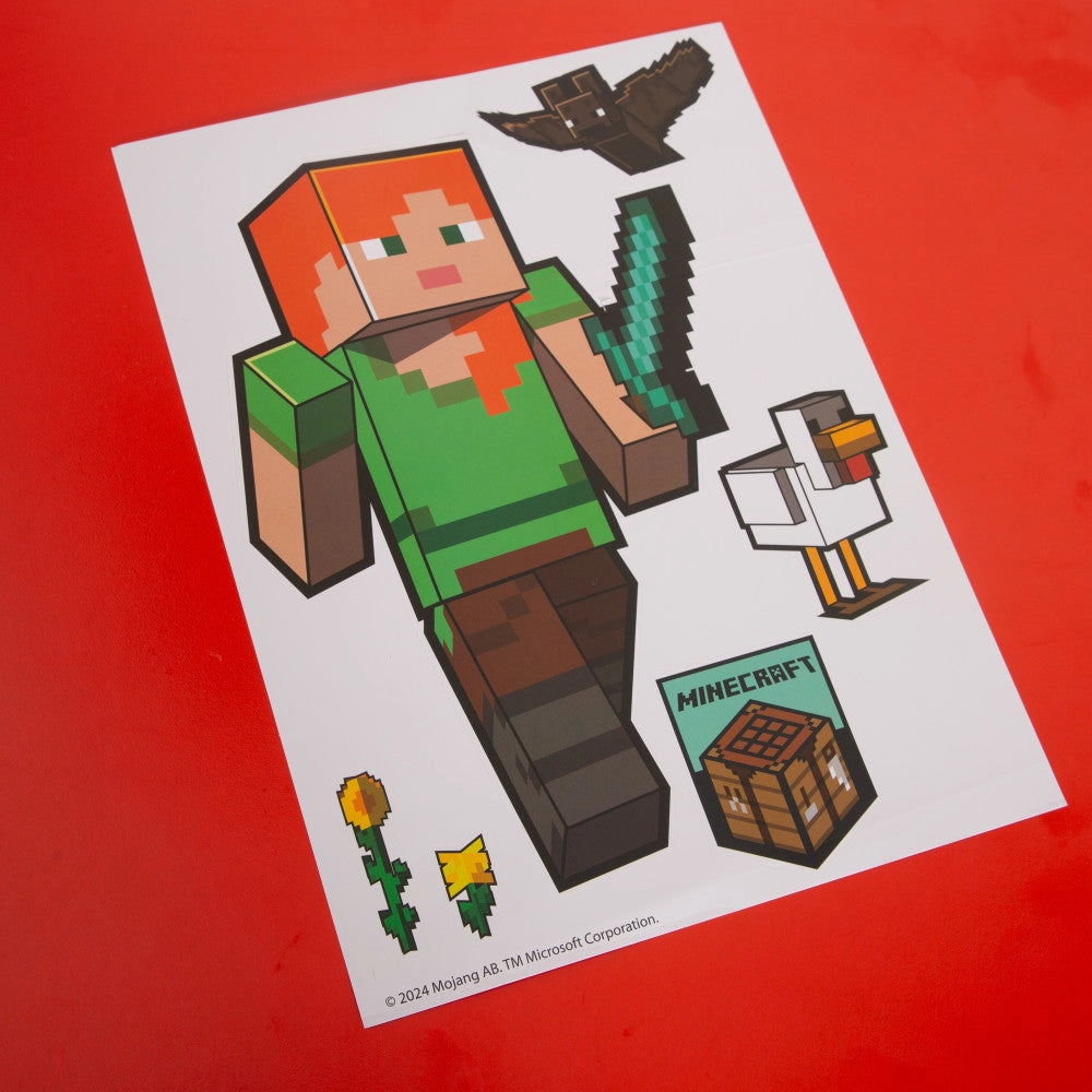 Minecraft Adventure Wall-Clings: 50  Premium Vinyl Stickers and Decals