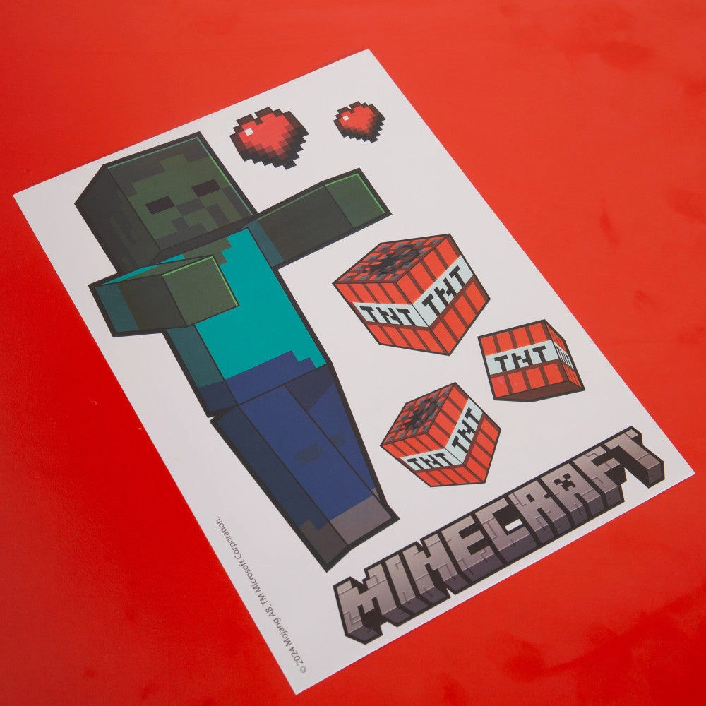 Minecraft Adventure Wall-Clings: 50  Premium Vinyl Stickers and Decals