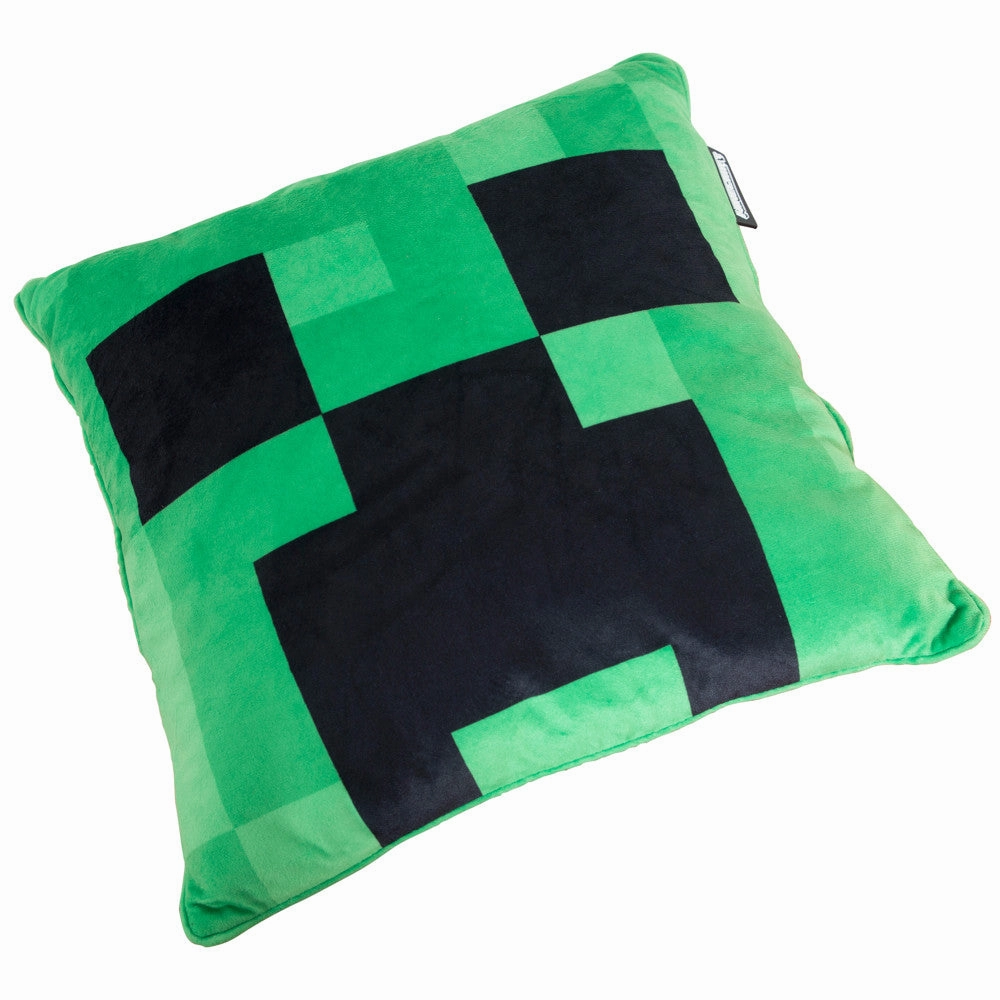 Minecraft Creeper Decorative Throw Pillow - Vibrant Green, 14.96"