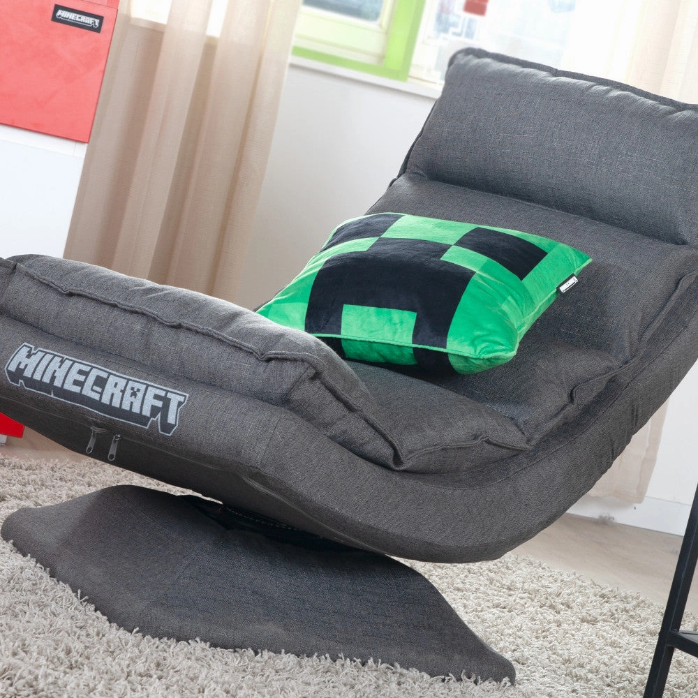 Minecraft Creeper Decorative Throw Pillow - Vibrant Green, 14.96"