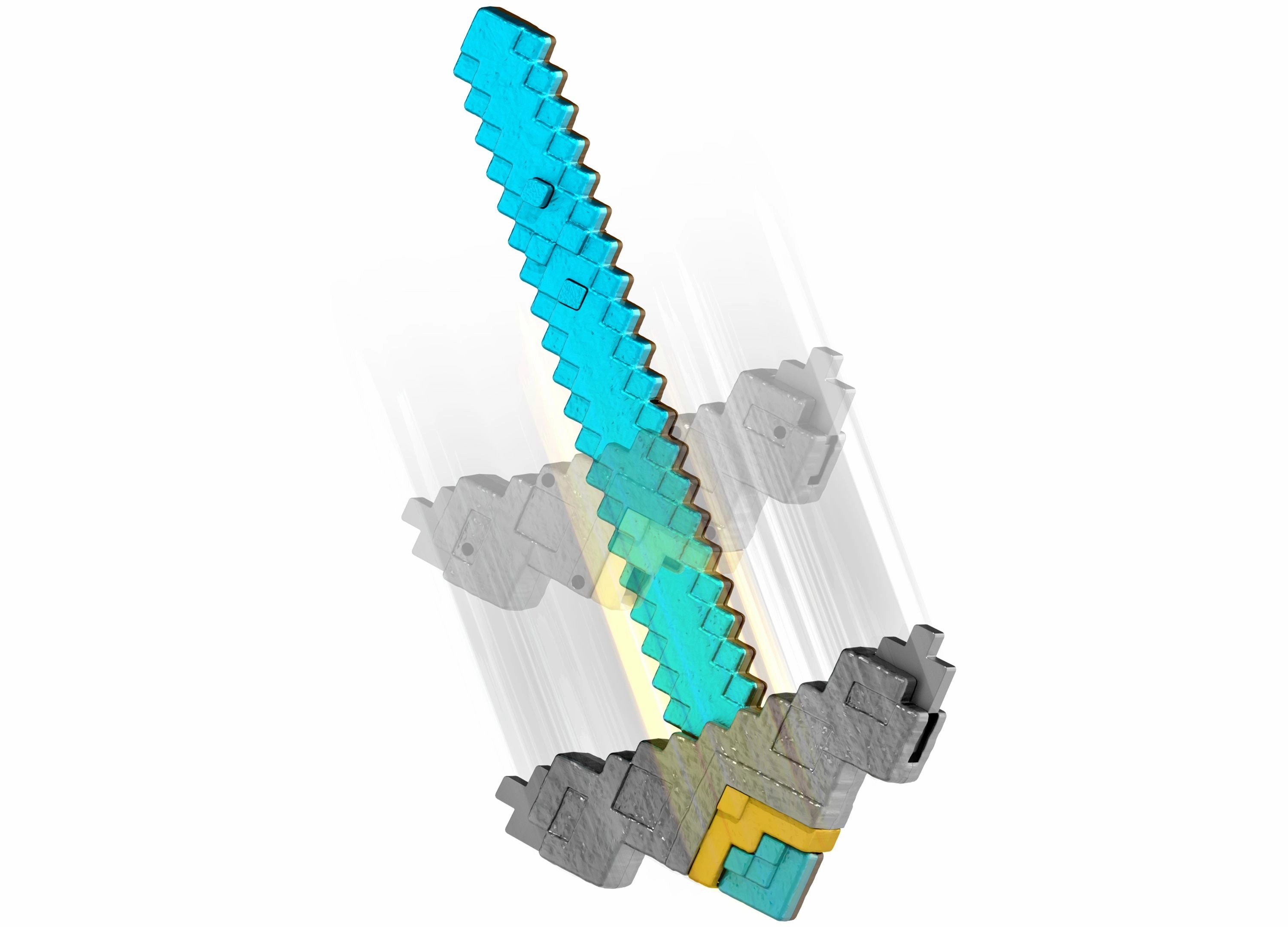 Minecraft Movie Edition - Click & Switch 2-in-1 Sword and Pickaxe