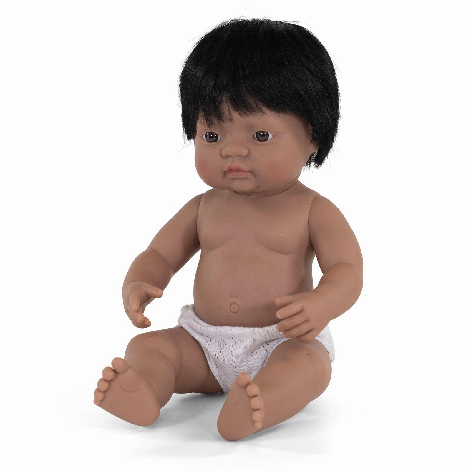 Miniland 15-inch Vinyl Baby Doll with Movable Limbs