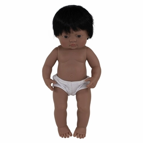 Miniland 15-inch Vinyl Baby Doll with Movable Limbs