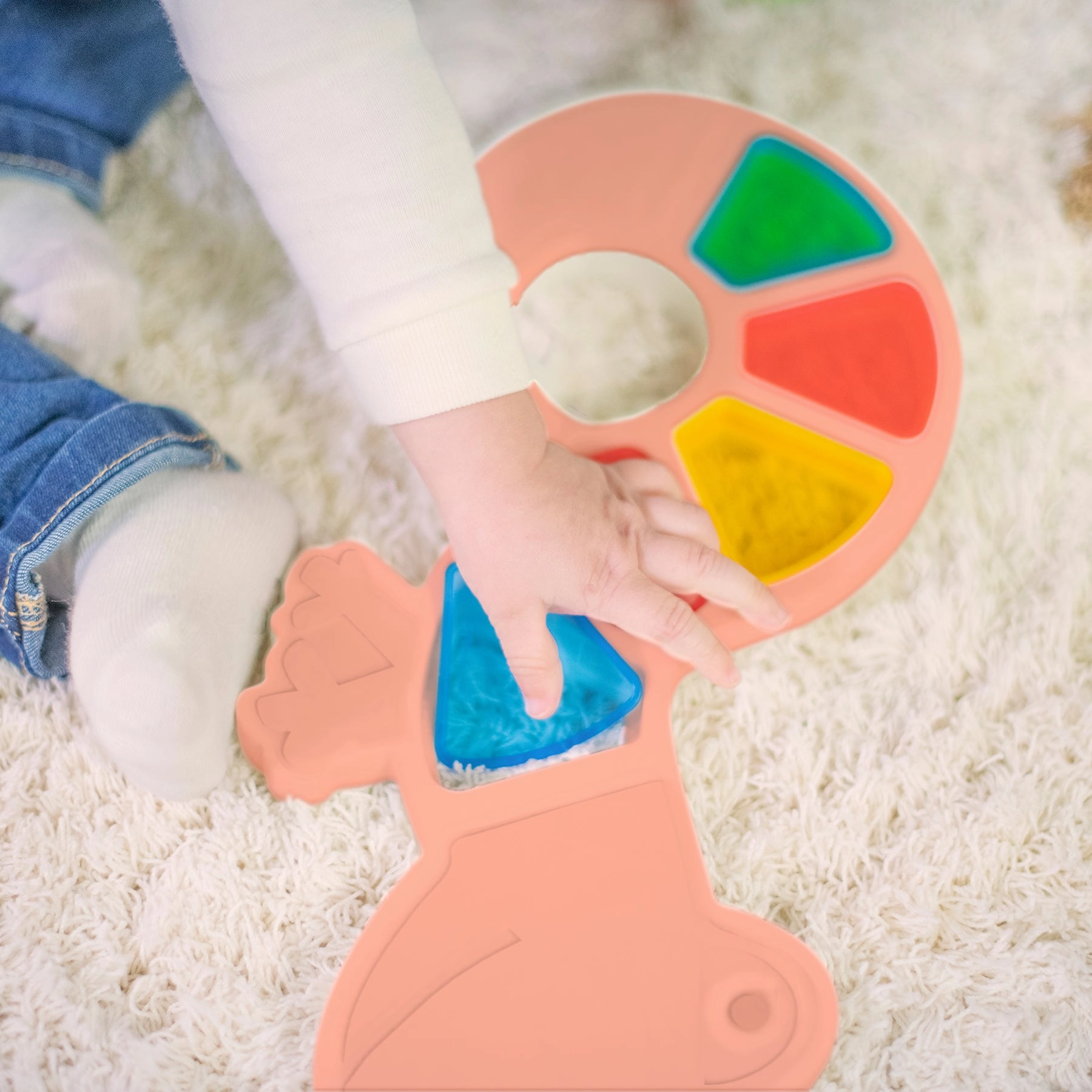 Miniland Feel to Learn - Translucent Colorful Lizard - Sensory Play Set