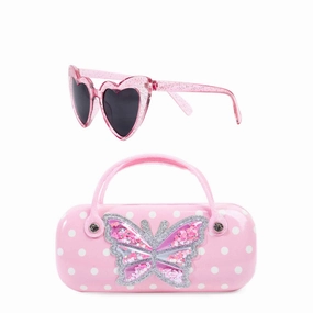 Miss Gwen Butterfly Confetti Sunglasses and Case