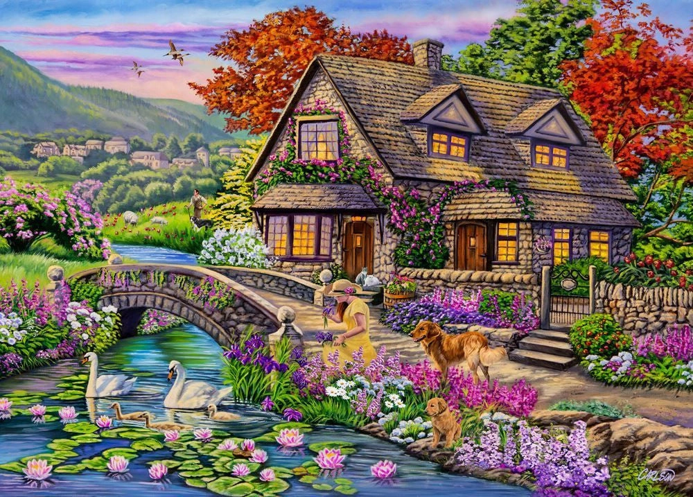 Moments & Memories Morning Glory 1000 Piece Puzzle