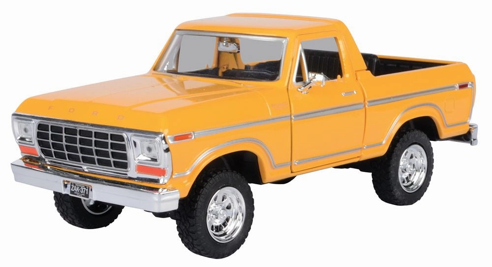 Motormax 1:24 Scale 1978 Ford Bronco Open Top Yellow