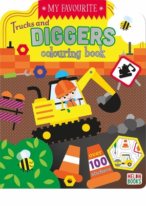 My Favourite Trucks And Diggers Colouring Book