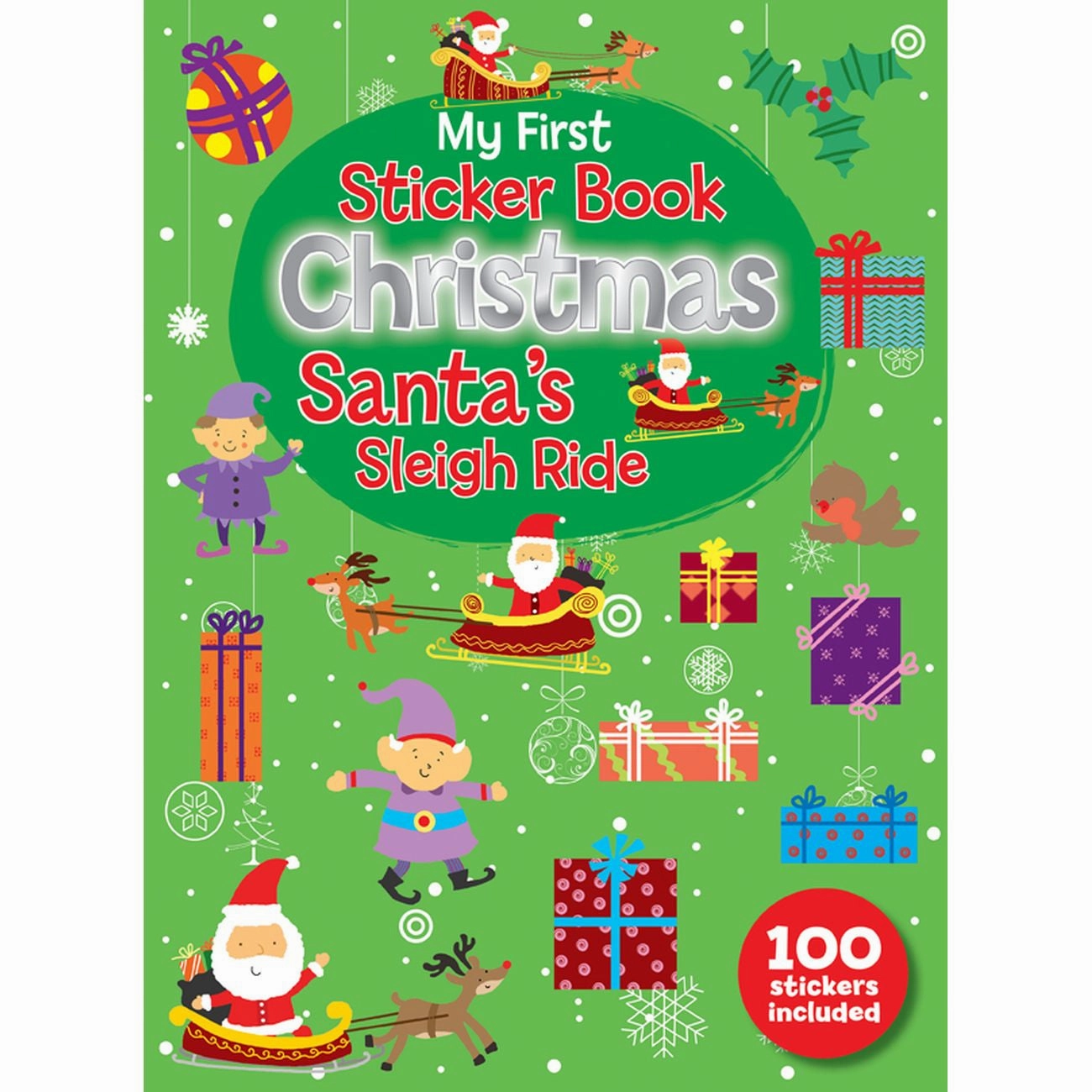 My First Sticker Book Christmas Santa's Sleigh Ride With 100 Stickers