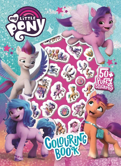 My Little Pony Movie Puffy Sticker Colouring Book