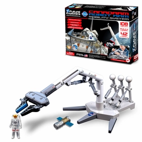 NASA Future Explorers Canadarm Robot Arm Mobility Kit - 108pc STEM Toy for Ages 8 