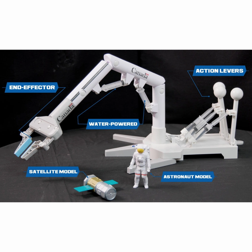 NASA Future Explorers Canadarm Robot Arm Mobility Kit - 108pc STEM Toy for Ages 8 