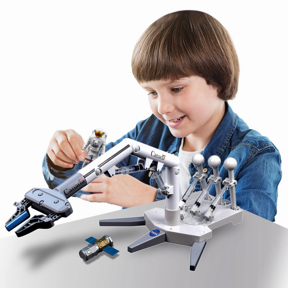 NASA Future Explorers Canadarm Robot Arm Mobility Kit - 108pc STEM Toy for Ages 8 