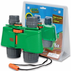 Nature Bound 6x35 Kids Binoculars with Compass - Outdoor Adventure Toy for Ages 3 