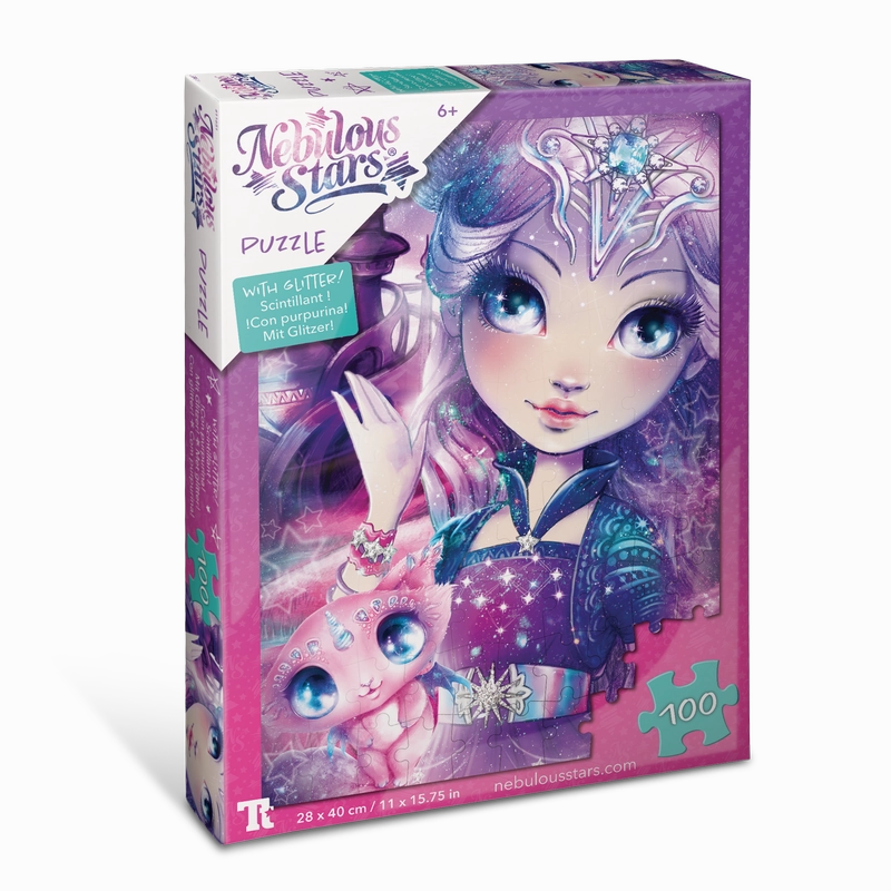 Nebulous Stars 100 Piece Glitter Puzzle Nebulia & Stella