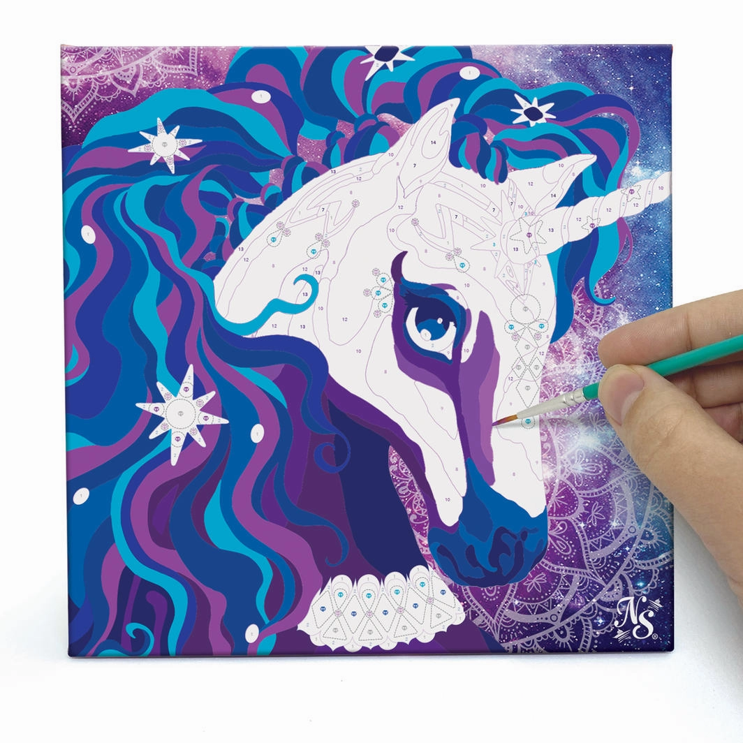 Nebulous Stars Paint-By-Number On Canvas Nebulia & Horse