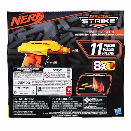 Nerf Alpha Strike Set Stinger Sd-1 Toy Blaster with Targeting Set For Ages 8 