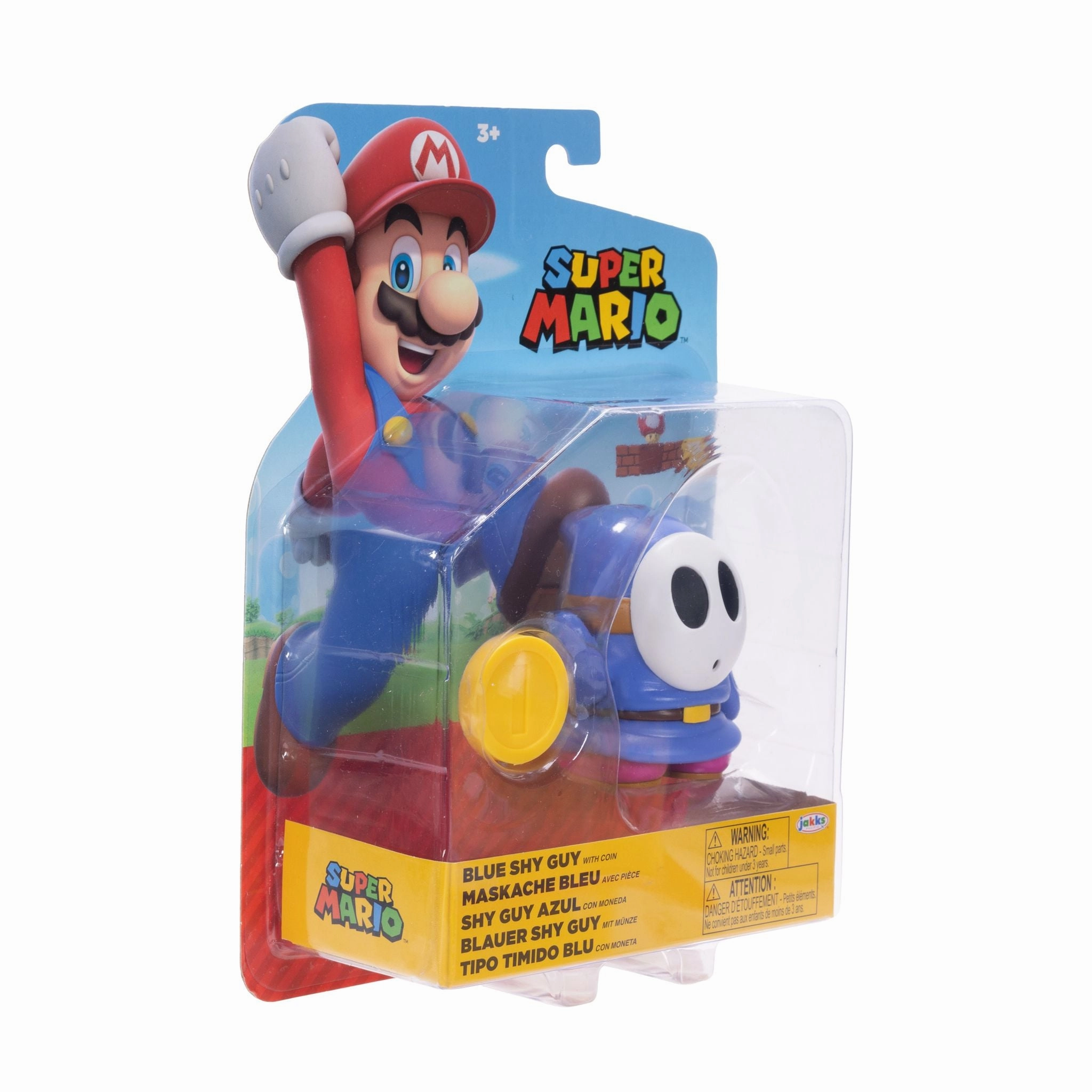 Nintendo Super Mario 4 Inch Figures Wave 38-Blue Shy Guy