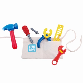 Nothing But Fun Toys 8pc Let's Play Tool Belt Set - Kid-Friendly Pretend Play