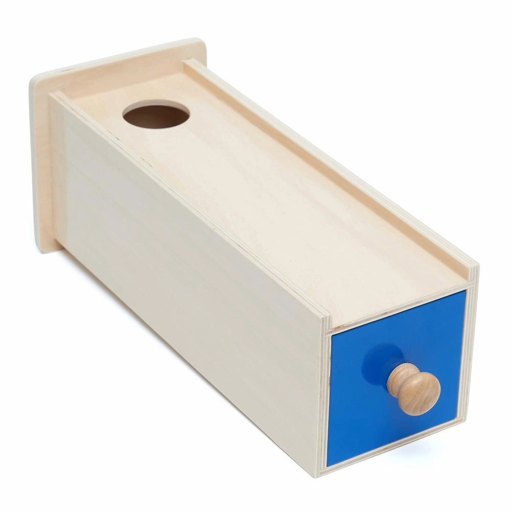Object Permanence Box With Draw & Ball - Wooden Montessori Toys