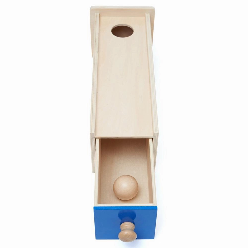 Object Permanence Box With Draw & Ball - Wooden Montessori Toys