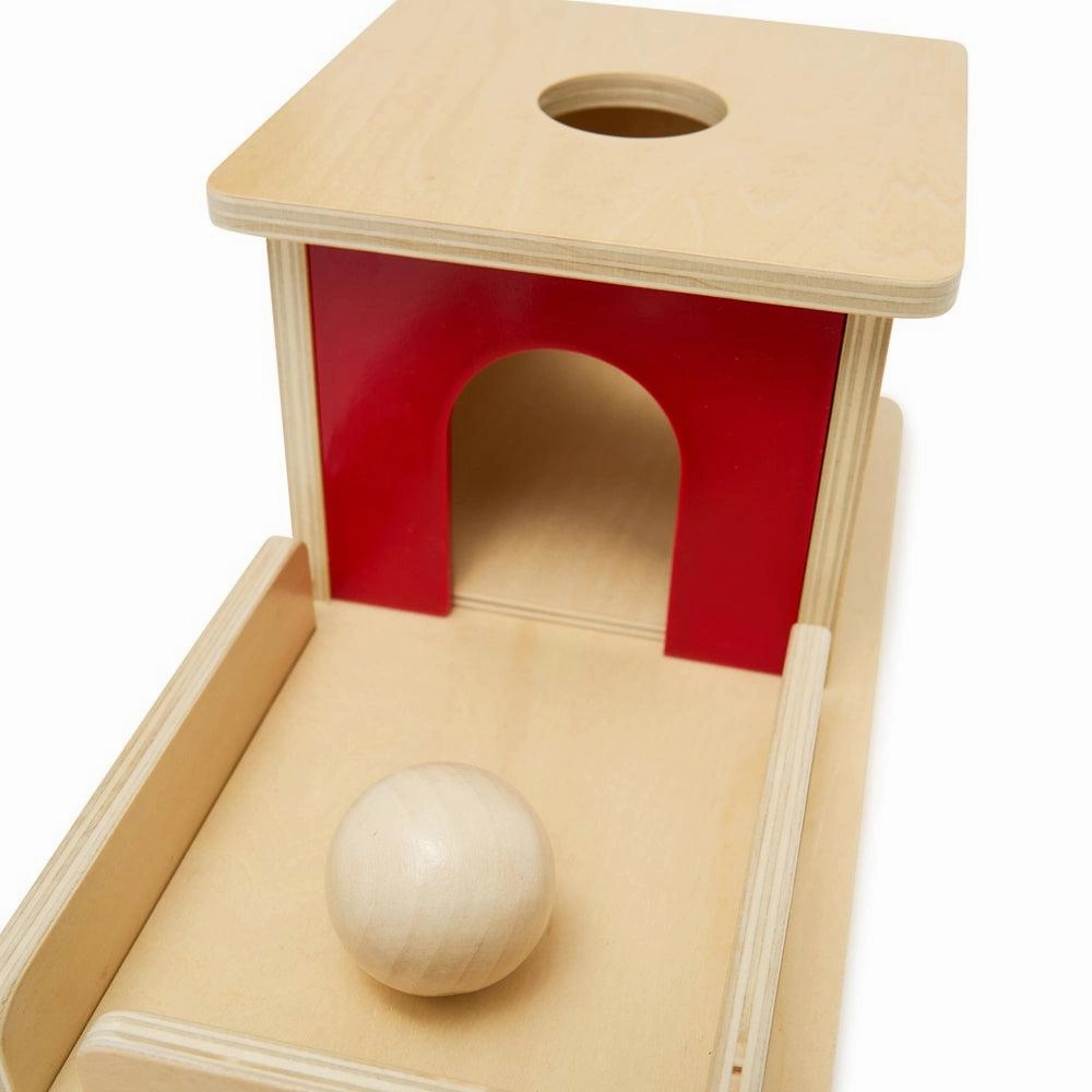Object Permanence Box with Tray and Ball
