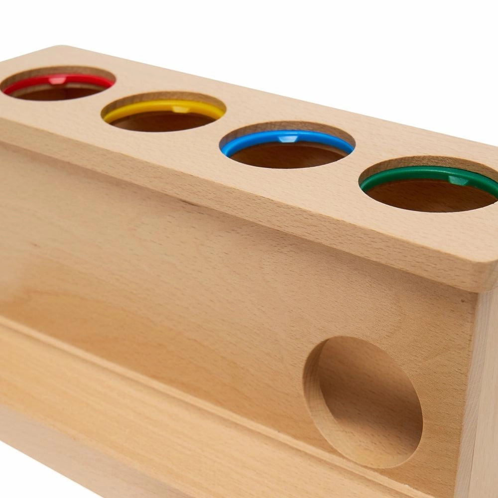 Object Permanence Coloured Ball Push Toy
