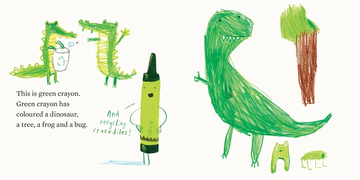 Oliver Jeffers The Crayons' Book Of Colours Board Book for ages 3 
