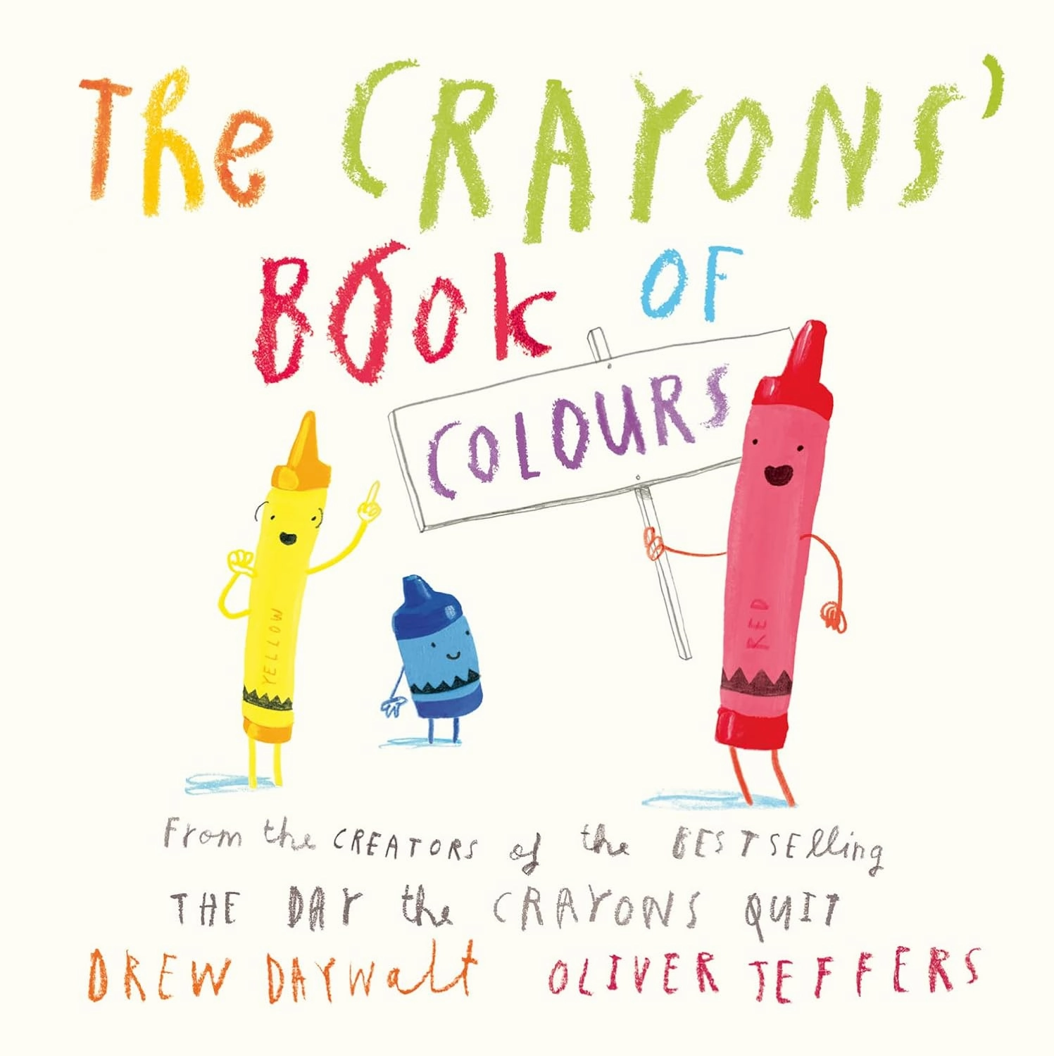 Oliver Jeffers The Crayons' Book Of Colours Board Book for ages 3 