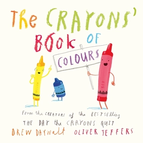 Oliver Jeffers The Crayons' Book Of Colours Board Book for ages 3 