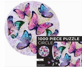 PAPER CREATE 1000 PIECE ROUND PUZZLE BUTTERFLIES