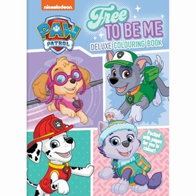 PAW Patrol Pink Free To Be Me Deluxe Colouring Book