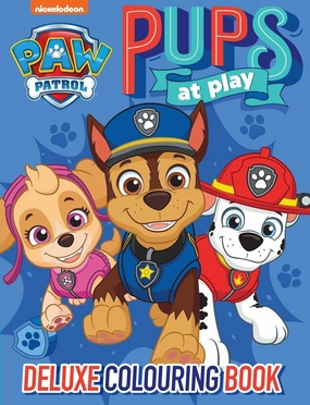 PAW PATROL PUPS AT PLAY DELUXE COLOURING BOOK