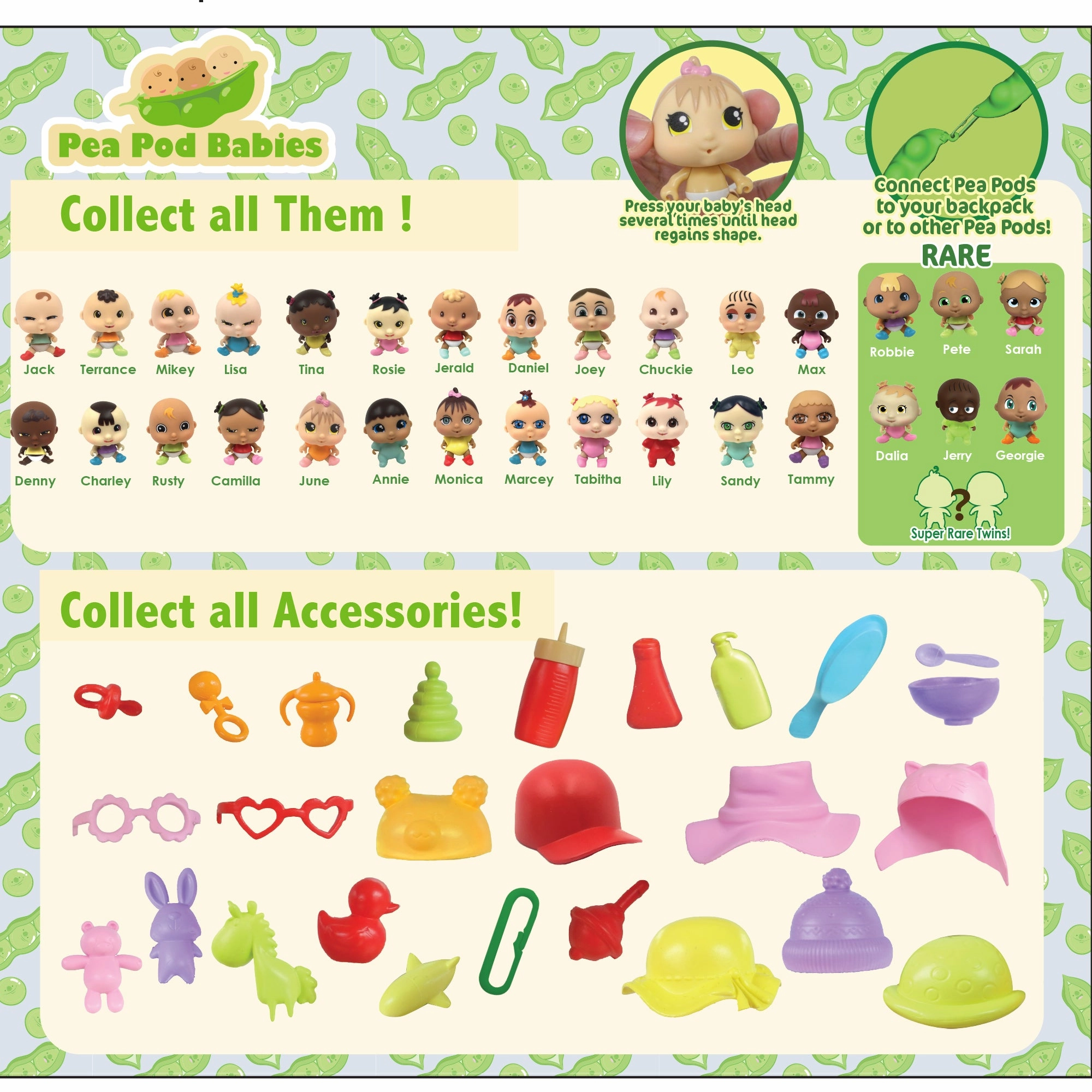 Pea Pod Babies Mystery Blind Pack - Mini Dolls & Accessories (Colors/Styles May Vary)