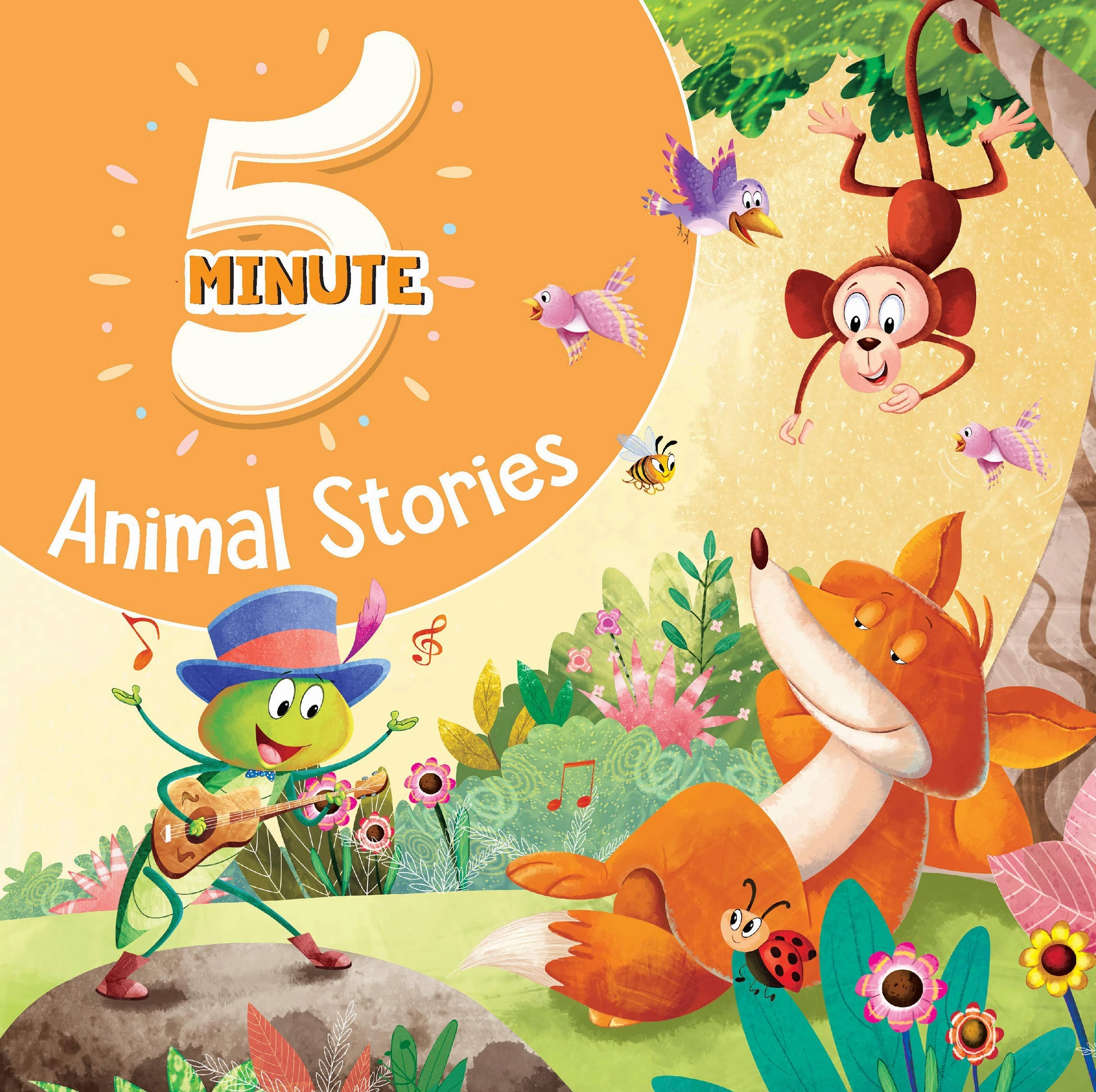 Pegasus 5 Minute Animal Stories - Premium Quality Padded & Glittered Book
