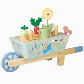 Peter Rabbit Wooden Garden Wheelbarrow Playset - Ages 3 