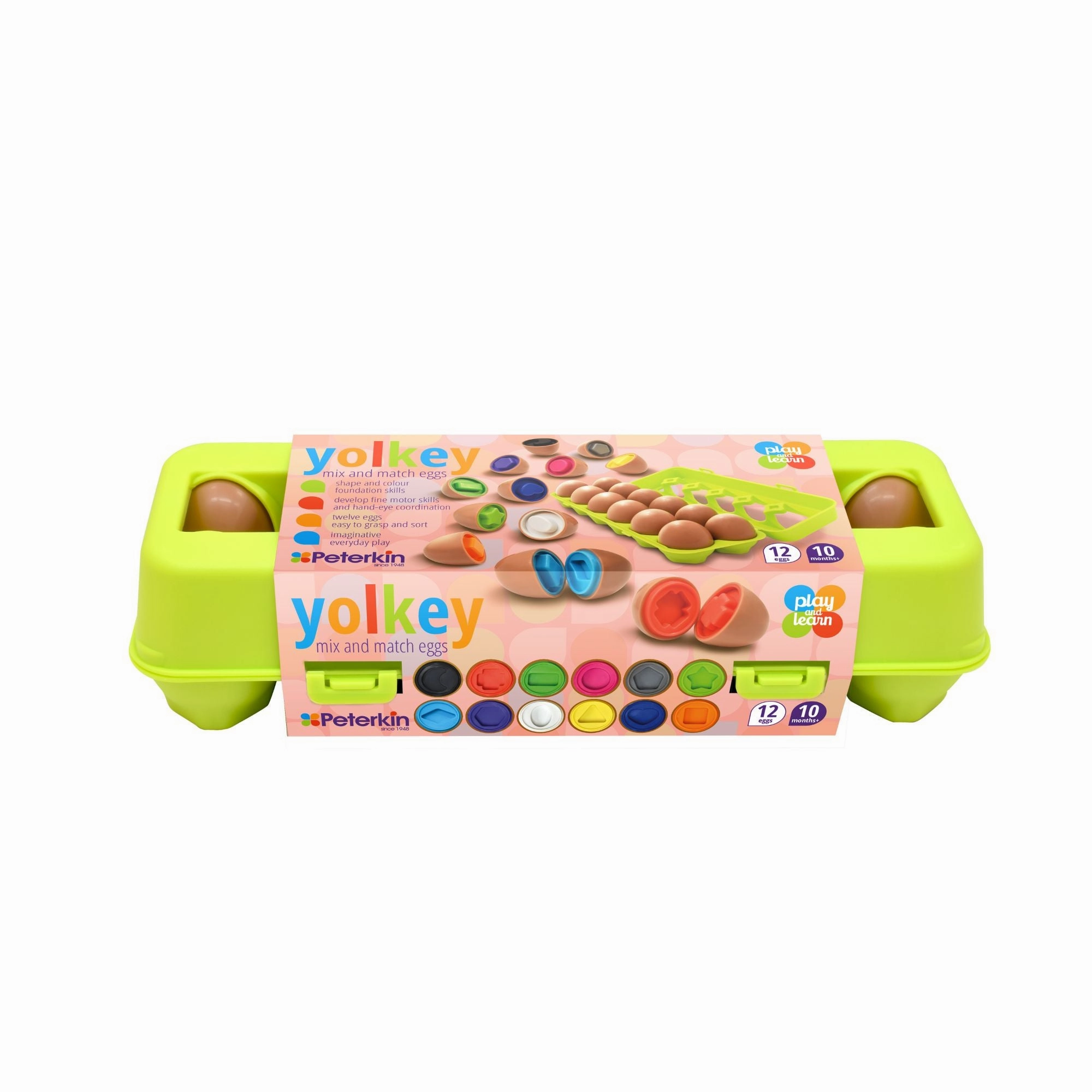 Peterkin Play And Learn Yolkey Mix And Match Eggs