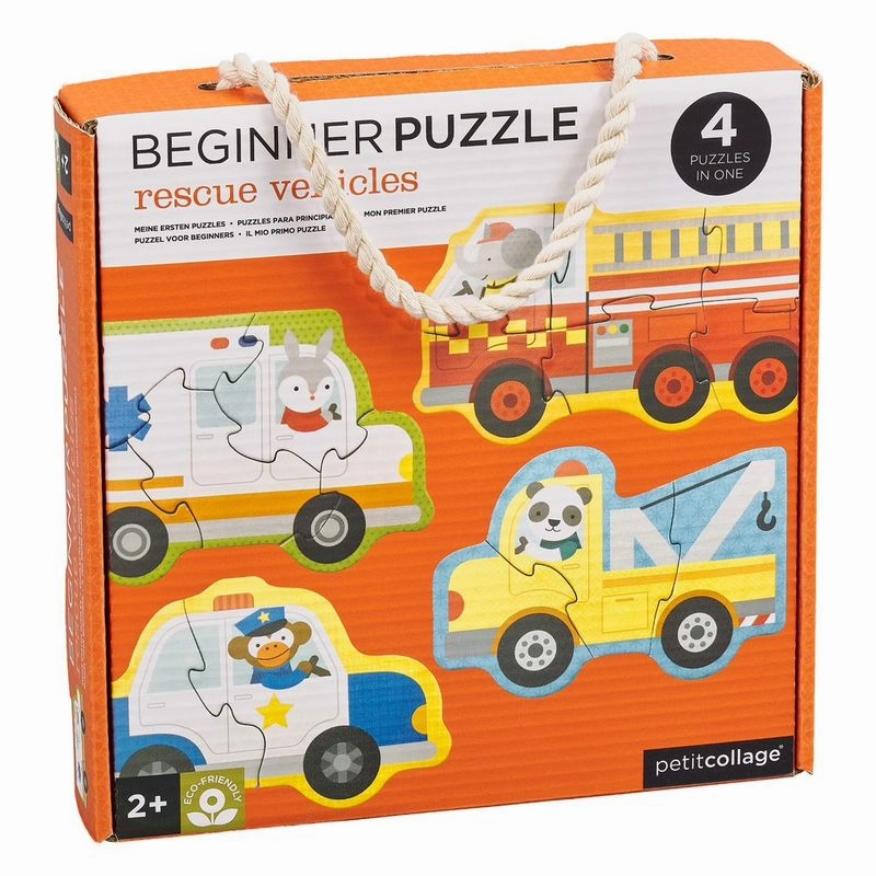 Petit Collage Rescue Vehicles Beginner Puzzle