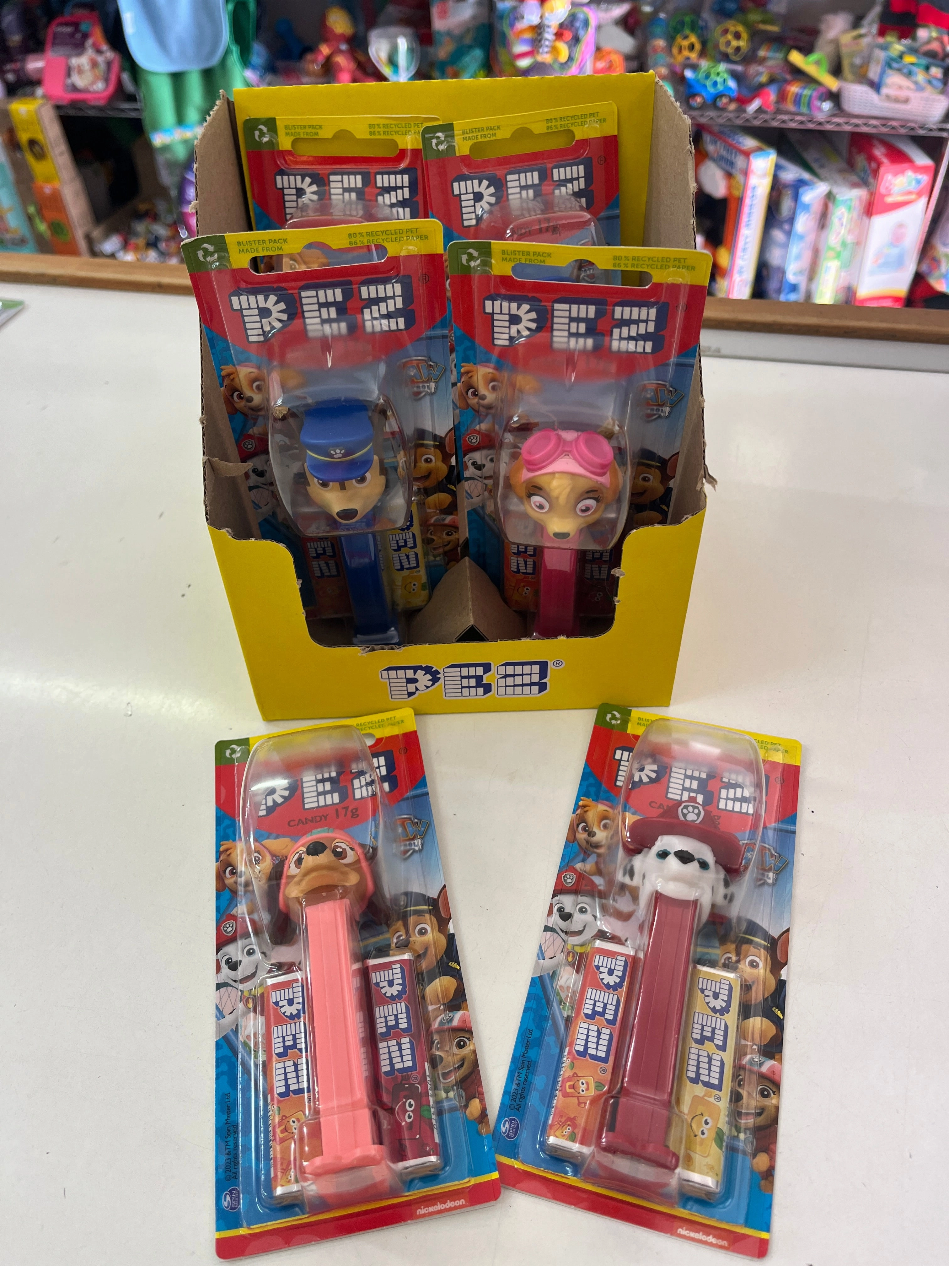 Pez Candy Minions or Frozen or paw patrol