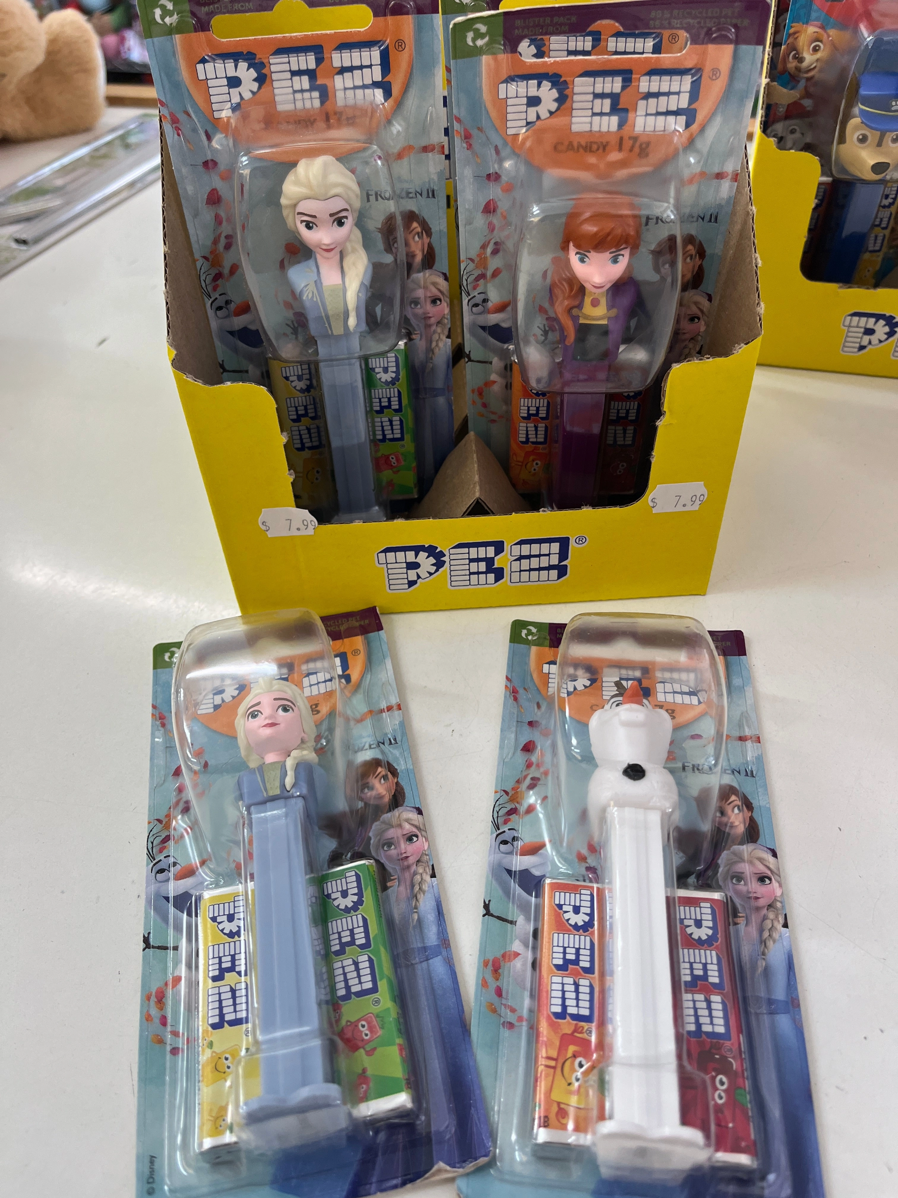Pez Candy Minions or Frozen or paw patrol