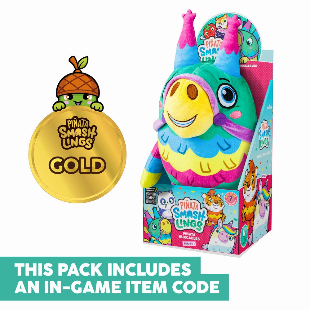 Piata Smashlings 12 inch Dazzle the Donkey Plush with Digital Game Code