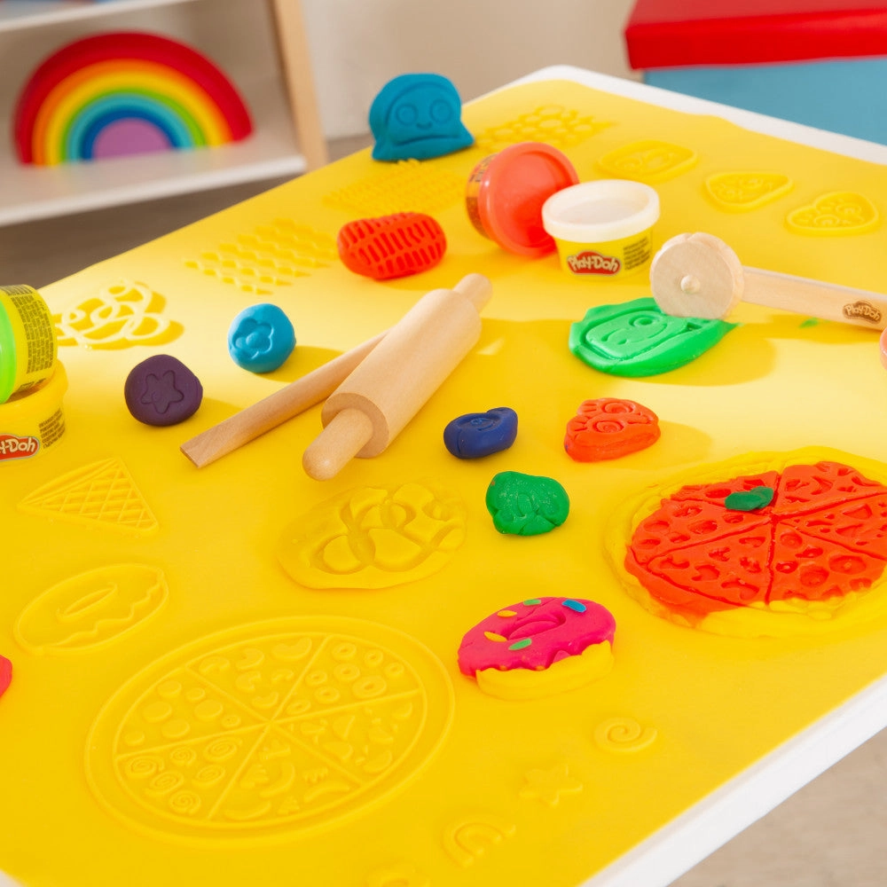 Play-Doh Creative Seating Group - Wooden Crafting Table & Chair Set