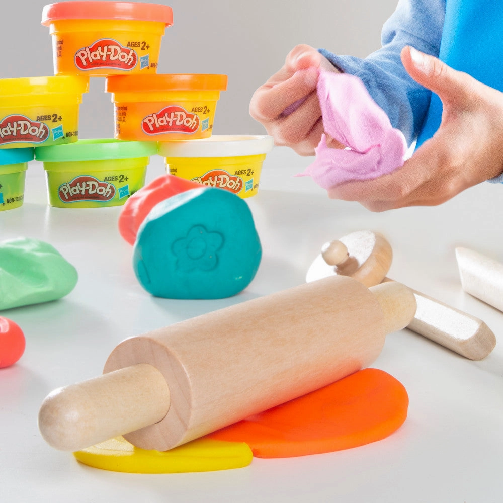 Play-Doh Creative Seating Group - Wooden Crafting Table & Chair Set