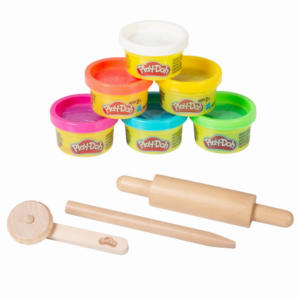 Play-Doh Creative Seating Group - Wooden Crafting Table & Chair Set