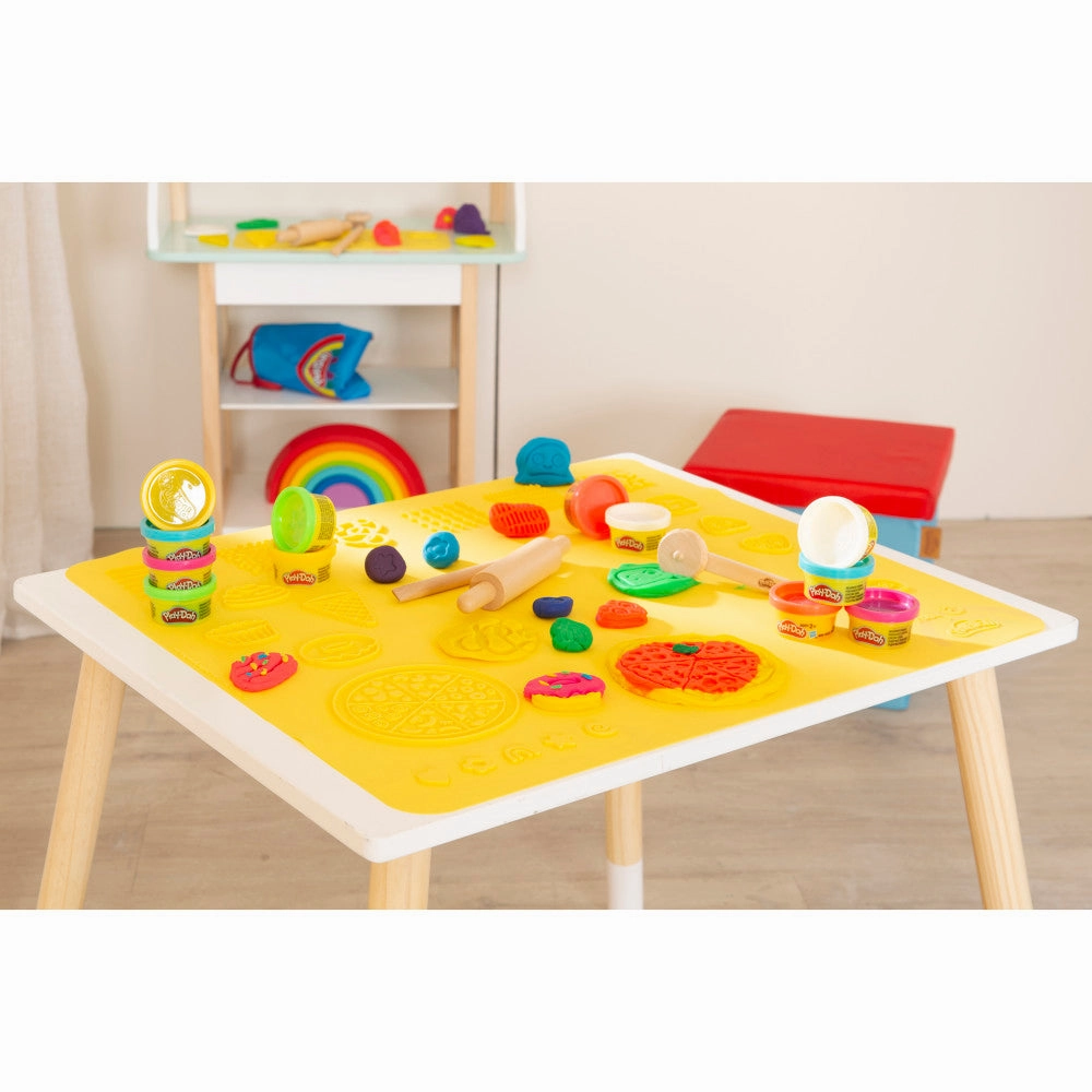 Play-Doh Creative Seating Group - Wooden Crafting Table & Chair Set