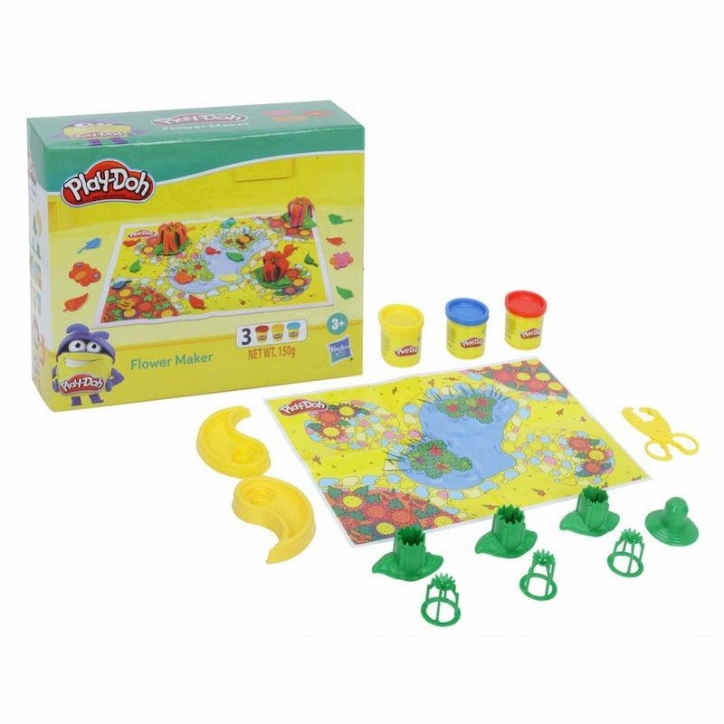 Play-Doh Flower Maker Toy for Kids 3 Years and Up with 3 Non-Toxic Colors